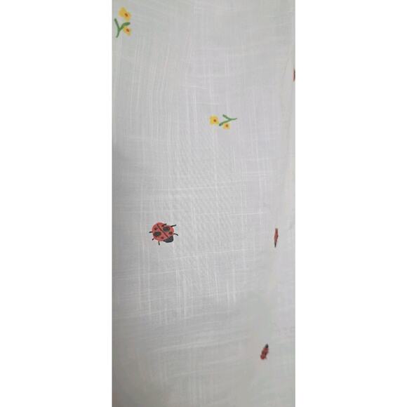 Mod Cloth Dress Sz M Summertime Garden Stories Smocked Babydoll Mini Dress - Picture 4 of 6